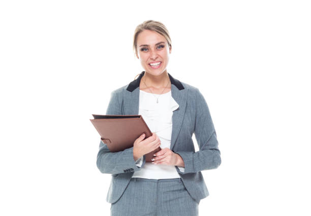 istock Businesswoman holding a folder 1149886989