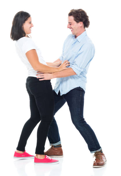 istock Attractive couple are tickling each other 1149893551