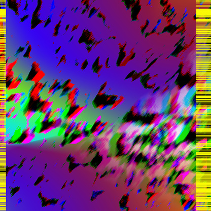 Digital glitch effect. XXL vibrant background.