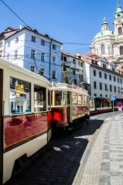 istock Side view of tramway during day 1149915310