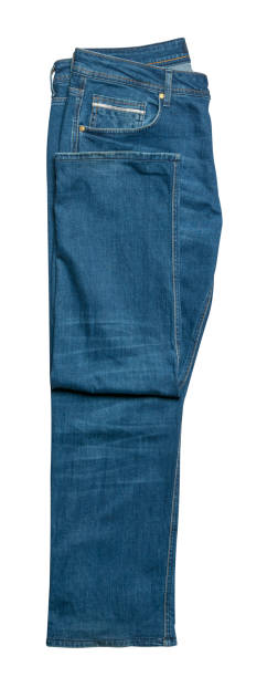 istock Blue jeans isolated on white background.Beautiful  jeans 1149918137