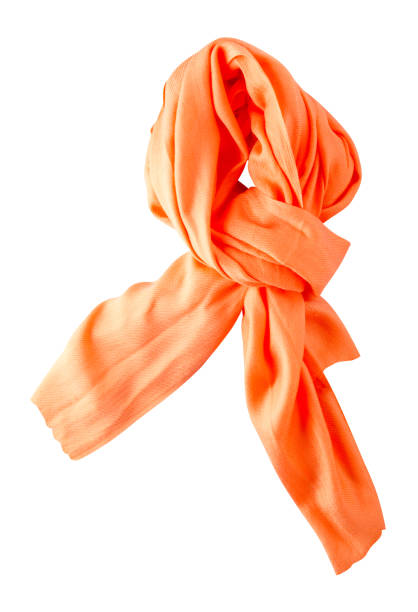 istock scarf summer. multicolored scarf. Scarf top view 1149918250
