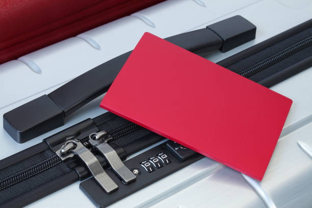 istock Passport  on suitcases close-up 1149948741