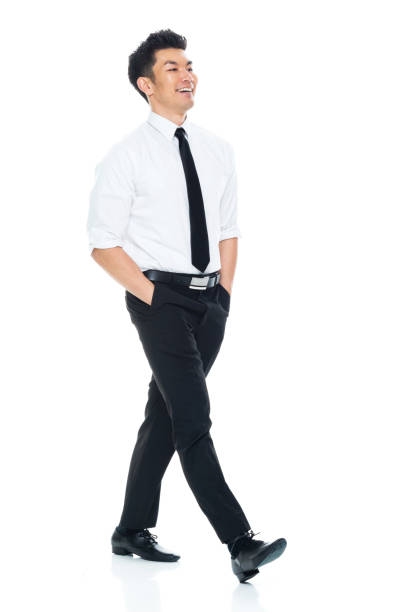 istock Handsome Asian Businessman - side view walking 1149961011