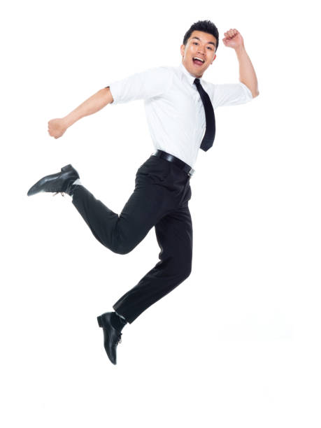 istock Handsome Asian Businessman - jumping 1149961034