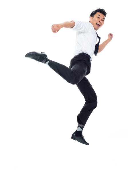 istock Handsome Asian Businessman - jumping 1149961035