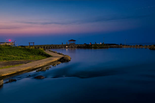 istock Dawn after sunset at Jeju beach VD702 1149968216