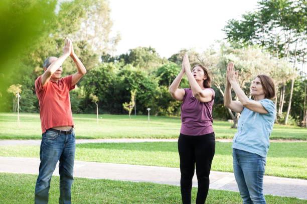 istock Active seniors hand sign gratitude 1149973252