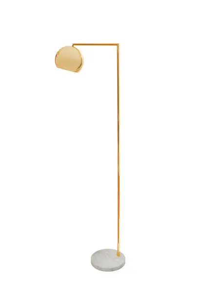 Floor lamp, isolated on white background