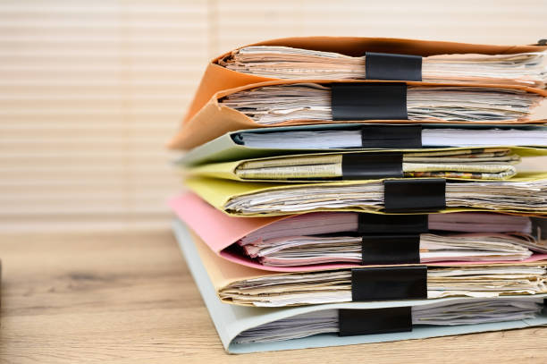 istock Business documents placed on the office desk 1149983974