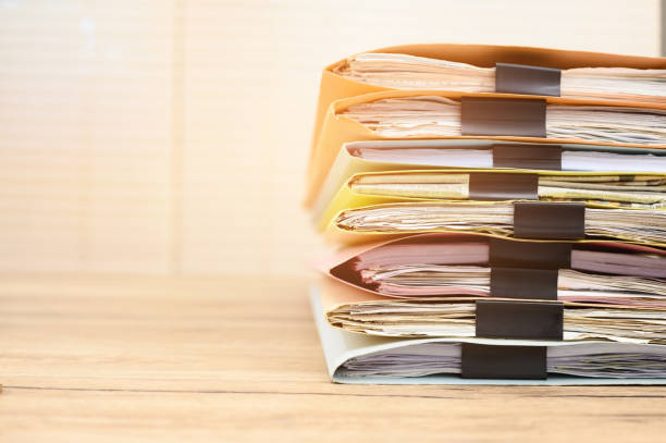 istock Business documents placed on the office desk 1149984001