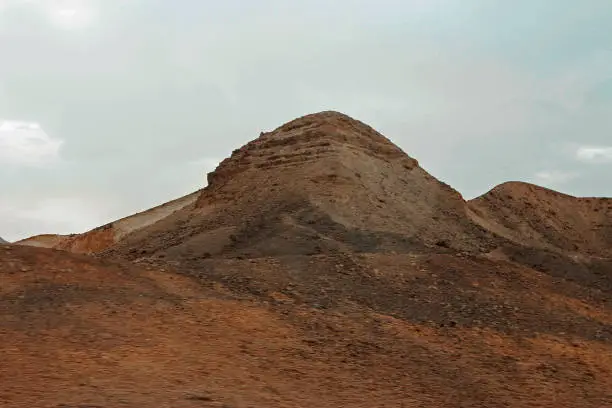 Photo of Egyptian Desert And Mysty Sky In The Daylight