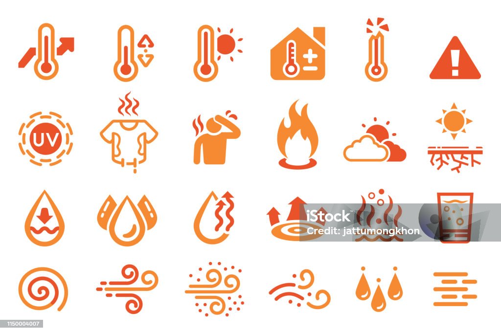 Icono de reacción de temperatura caliente. elemento de clima térmico. - arte vectorial de Calor - Temperatura libre de derechos Icono de reacción de temperatura caliente. elemento de clima térmico. - arte vectorial de Calor - Temperatura libre de derechos