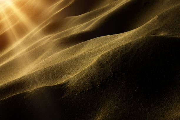 istock The desert background texture with sunlight and shadow on the sand. 1150008122