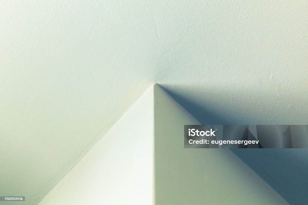 Bright Inner Corner Interior Design With Illuminated Corner Stock Photo - Download Image ...