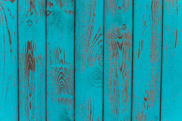 istock Wooden striped surface of blue color, texture or background 1150012589