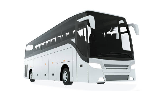 istock Coach Bus Mock-Up 3D illustration 1150024680