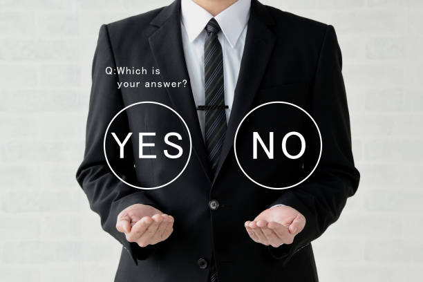 istock Yes or No question and business man 1150029080