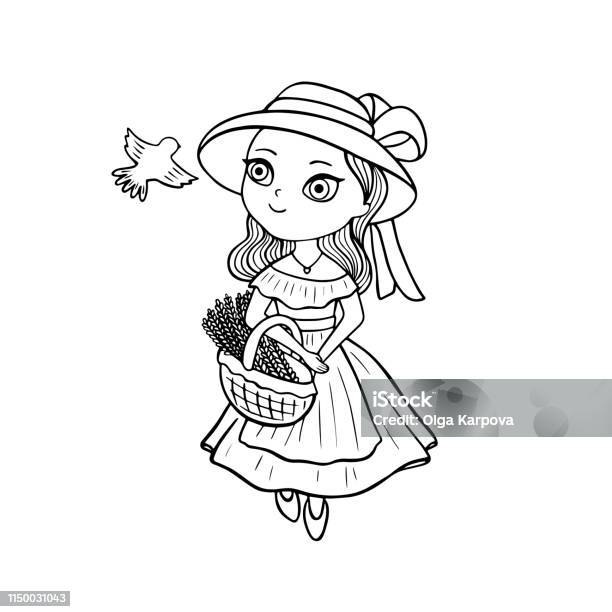 Print Stock Illustration - Download Image Now - Girls, Medieval, Adult