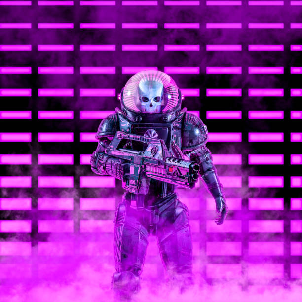 istock The neon dark trooper 1150033923