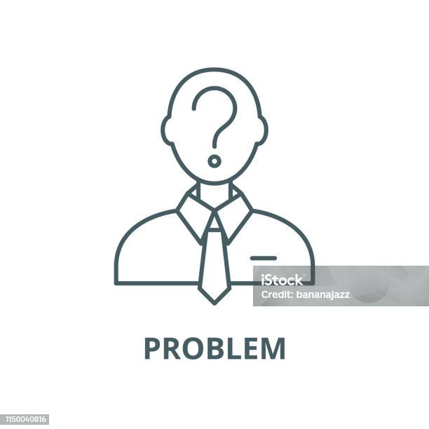Formulation Of The Problem Vector Line Icon Linear Concept Outline Sign ...