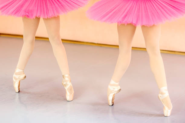 istock Legs of ballet dancers  who is standing 1150041748