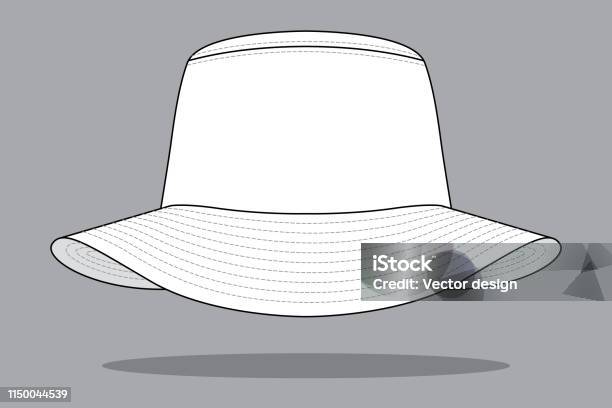 Bucket Cap Vector Bucket Hat Vector For Template Stock Illustration - Download Image Now ...