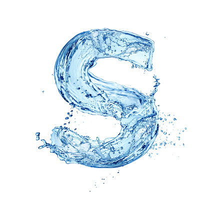 water letter S