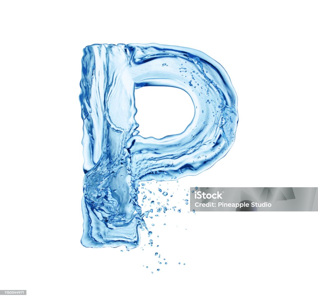 Water Letter P Stock Photo - Download Image Now - Letter P, Water ...