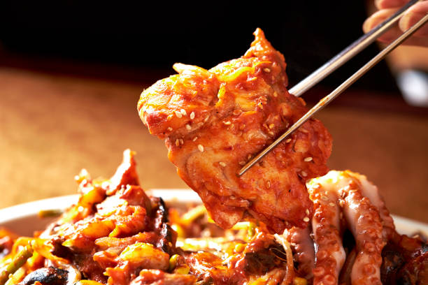 istock Korean spicy stir fried chicken 1150047135