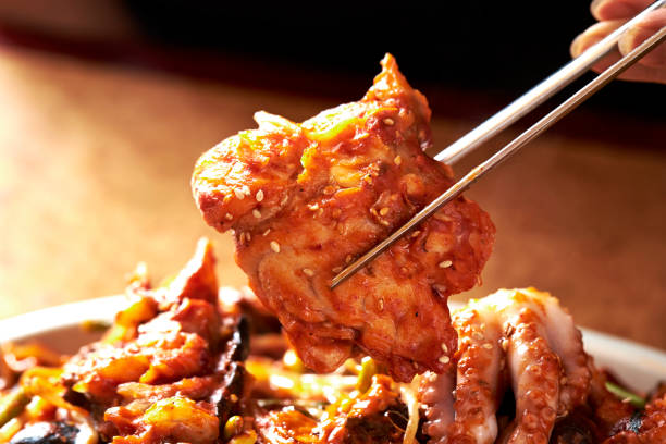 istock Korean spicy stir fried chicken 1150047139
