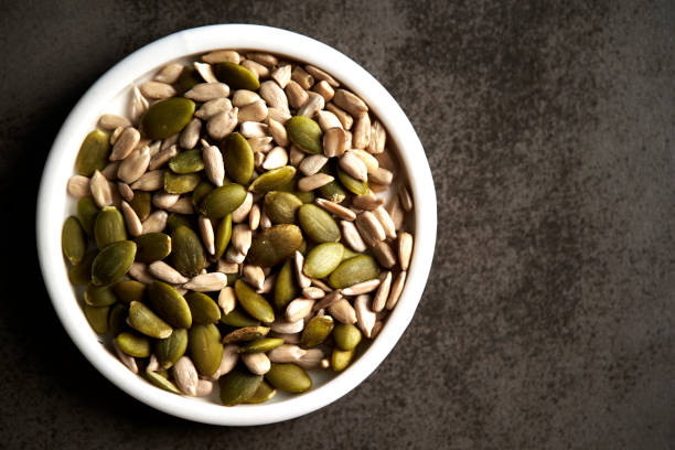 Pumpkin and sunflower seeds