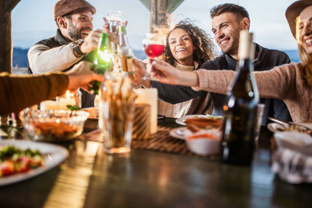 istock Cheers to us dear friends! 1150054605