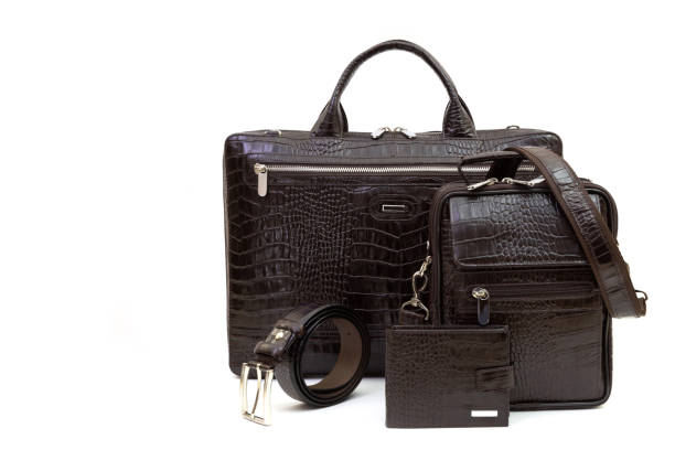 istock Bags wallet and belt 1150054732