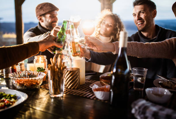 istock Toasting on a lunch party at balcony! 1150056027
