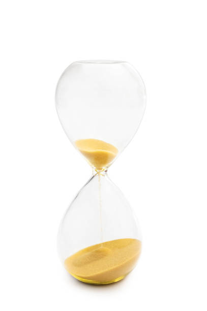 istock Hourglass isolated on white background. 1150056927