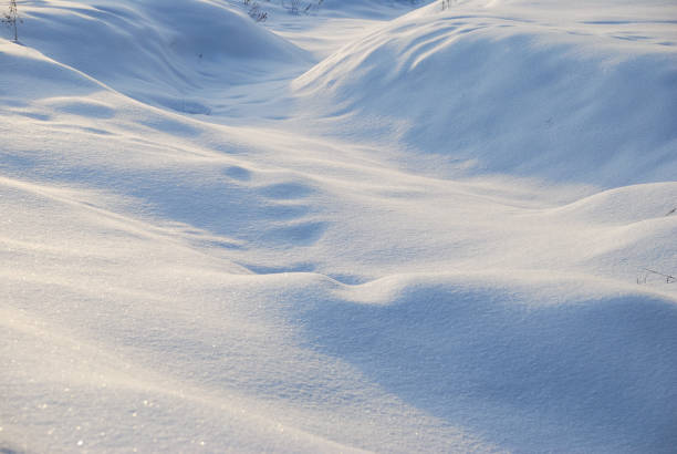 イルティシュ川の土手に雪のカバー、 - irtysh river ストックフォトと画像