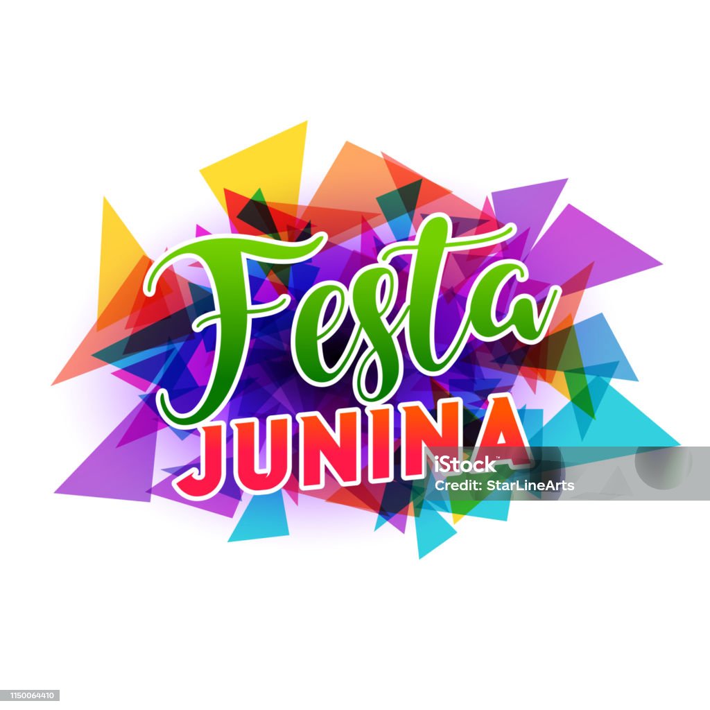 abstract festa junina background design - Vetor de Abstrato royalty-free