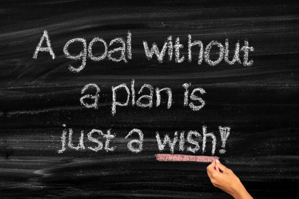 A Goal Without A Plan Is Just A Wish stock photo