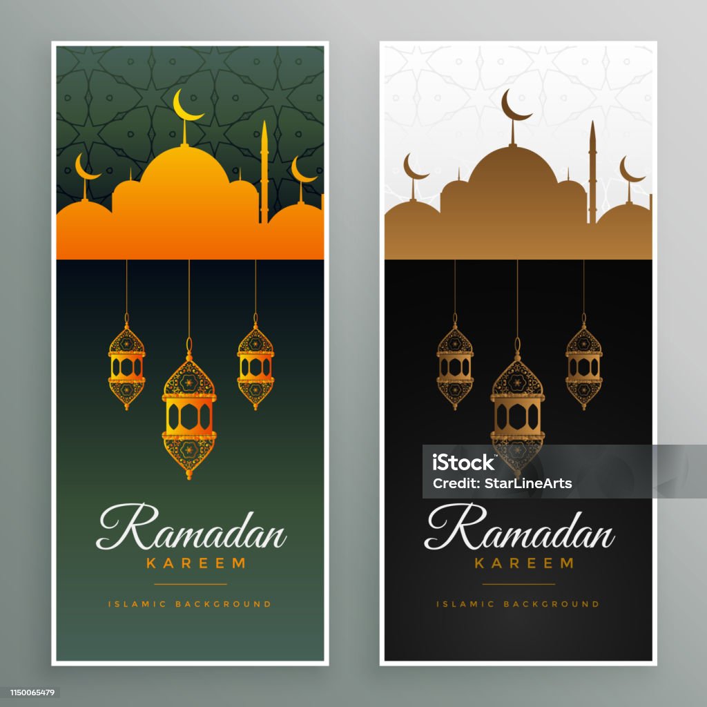 stylish islamic ramadan kareem festival banner Abstract stock vector