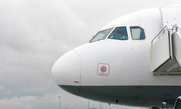 istock Nose of a Commercial air plane. 1150065569