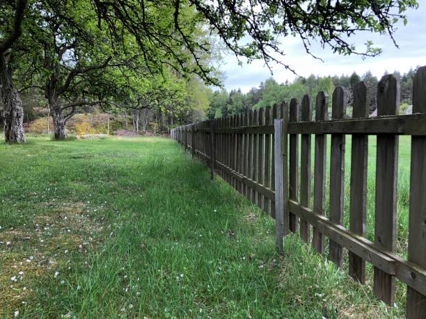 istock Old wooden fence 1150069235