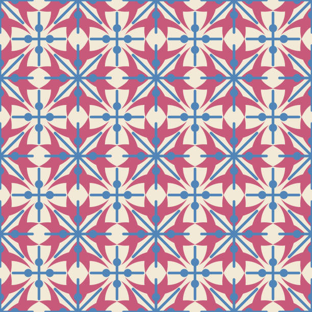 istock Seamless pattern with ordered arrangement of abstract geometric shapes. Image of crosses on a light background. Colorful illustration. Vector EPS10 1150073774