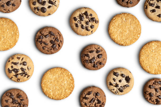 istock Cookies on white with clipping path 1150078102