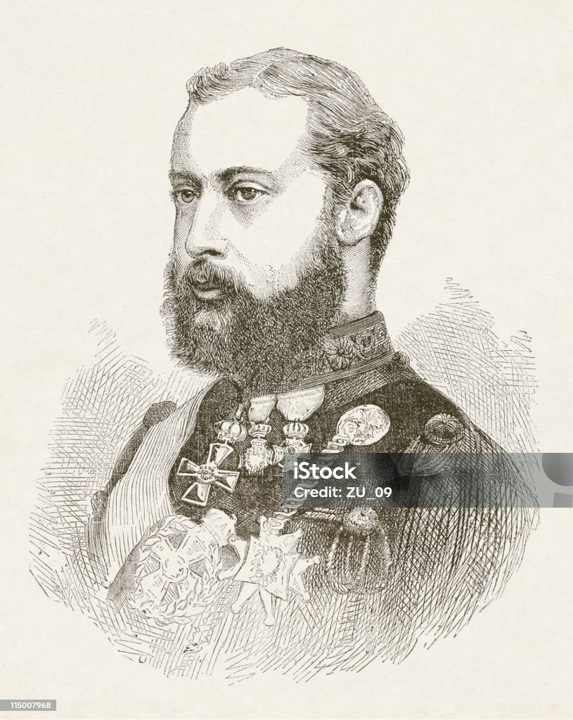 Prince Albert Edward of Wales (1841 – 1910 - Lizenzfrei König Eduard VII. von Großbritannien und Irland Stock-Illustration