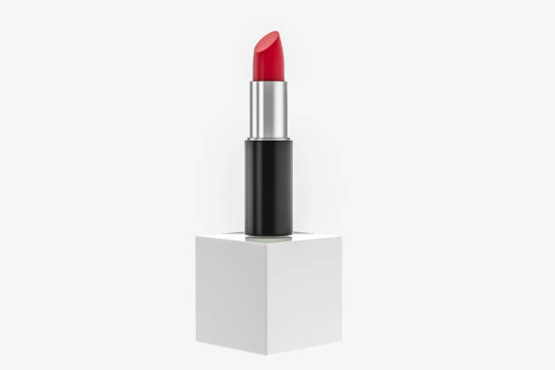 istock Lipstick with light color background, product photography, 3d rendering. 1150082322