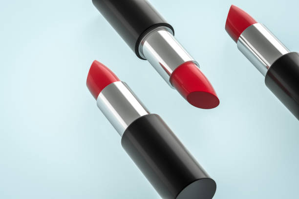 istock Lipstick with light color background, product photography, 3d rendering. 1150082822