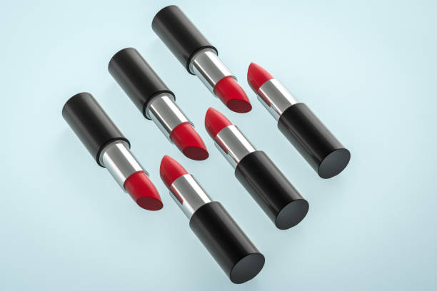istock Lipstick with light color background, product photography, 3d rendering. 1150082905