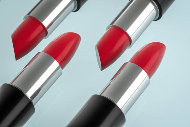 istock Lipstick with light color background, product photography, 3d rendering. 1150083535