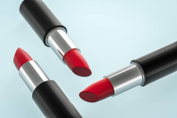 istock Lipstick with light color background, product photography, 3d rendering. 1150083550
